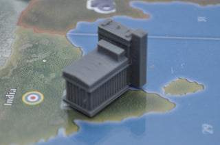 3D Printed Stalingrad Grain Elevator Victory City Marker | Axis & Allies & Global War 1936 Terrain Upgrade (x1) - Combat Miniatures