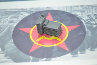 3D Printed Stalingrad Grain Elevator Victory City Marker | Axis & Allies & Global War 1936 Terrain Upgrade (x1) - Combat Miniatures