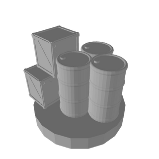 3D Printed Supply Stack (x10) - Combat Miniatures