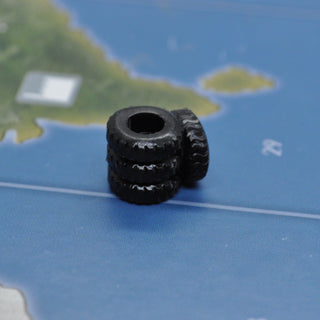 3D Printed Tire Stack/ Rubber Resource Marker (x10) - Combat Miniatures