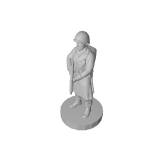 3D Printed US Soldier in Winter Coat Pose 2 (x10) - Combat Miniatures