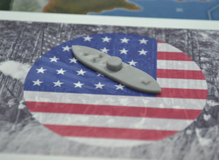 3D Printed USS Monitor Iron Clad (x10) - Combat Miniatures