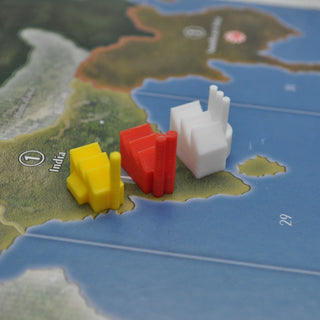 Global War 1936 Industrial Complex Set (75pc) | Minor, Medium & Major Factory Markers White or Gray