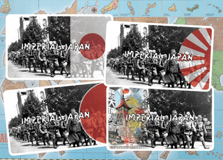 3x5" Japanese Combat Label with Title - Combat Miniatures