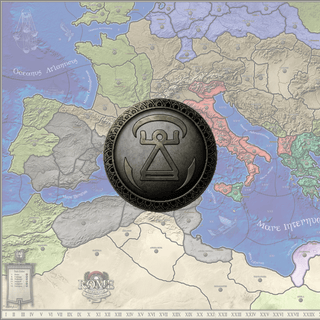 4.4" Round Carthage Sheild Coaster/Production Tray - Combat Miniatures
