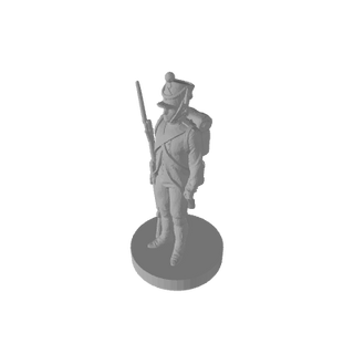 3D Printed 1/72 Napoleonic Russian Musketeer Pose 2 (x10)