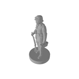 1/72 3D Printed German DAK with Helmet (x10)