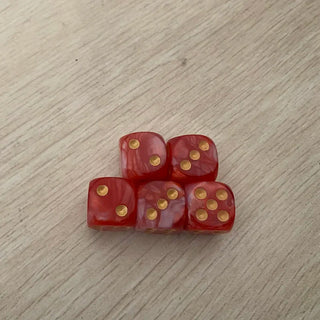 5pcs/set Two Colors Dice Puzzle Board Game Accessory 6 Sided Point Dice Funny Game 16mm - Combat Miniatures