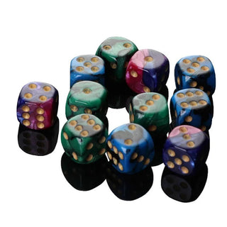 5pcs/set Two Colors Dice Puzzle Board Game Accessory 6 Sided Point Dice Funny Game 16mm - Combat Miniatures