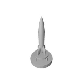 3D Printed German V2 Rocket (x5)
