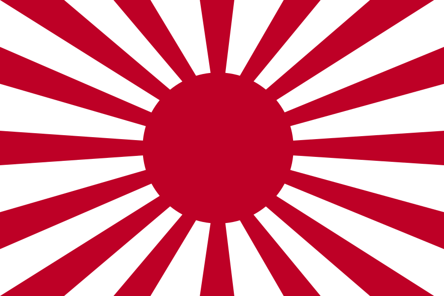 Imperial Japanese Army Task Force Marker, Flag Stand, Tray & Stickers