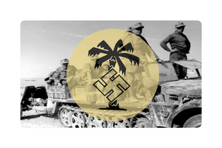 WW2 German Afrika Korp Combat Label