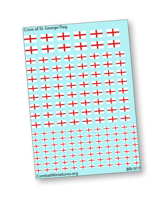 Cross of St. George Flag Waterslide Decals