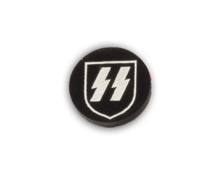 WW2 German SS Shield Markers (Set of 10) | UV Printed Black Acrylic Gaming Tokens