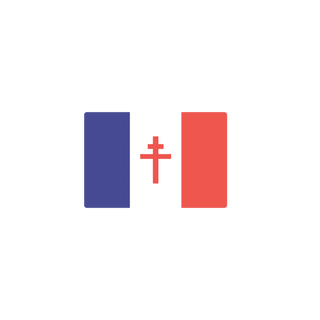 Flag of Free France (1940-1945) Production Tray