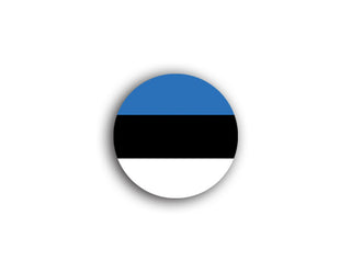 Custom Estonia Flag (1918-P) Roundel Markers, Set of 10