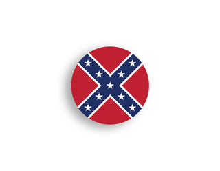 Confederate States Of America Battle Flag 1861-1865 Roundel (x10)
