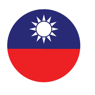 3.5" Round Nationalist Chinese Flag Roundel Sticker