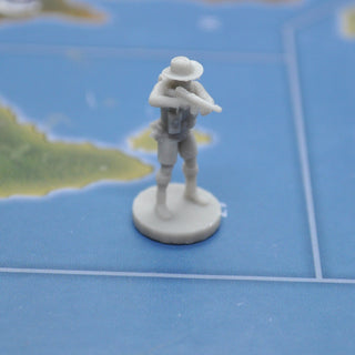 1/72 3D Printed ANZAC Soldier with Tommy Gun (x10)