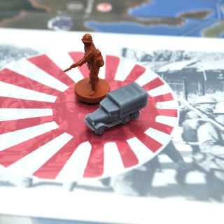 3D Printed Japanese Truck Type-94 with Canopy I Set of 10