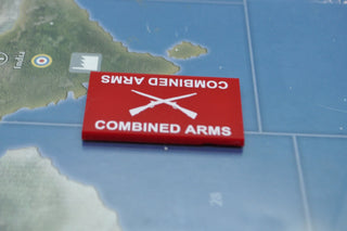 Combined Arms Marker 1.75” x 1” (1/8” Thick) | Set of 10