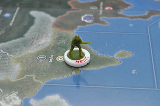 Medic Unit ID Acrylic Markers Set of 5 (White/Red)