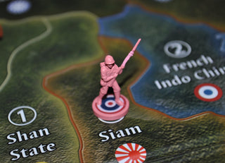 Custom Painted Axis & Allies 1941 Japanese Infantry Set of 5 | Thailand Upgrade