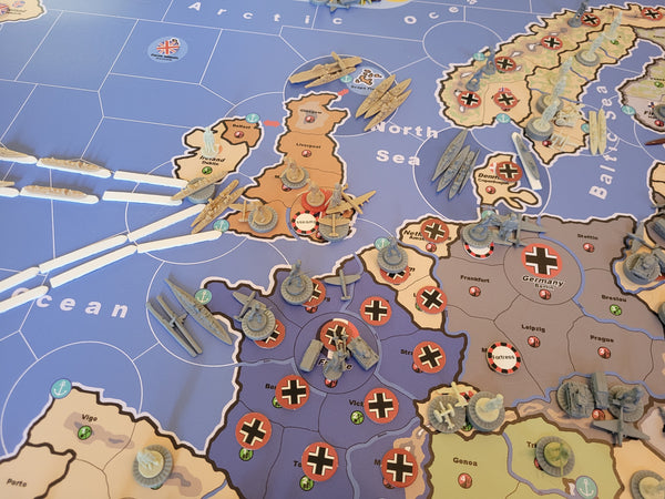 Word War II in Europe Set Up Charts and Rule Book Download