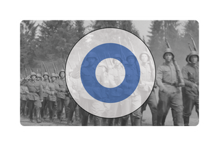 Finnish Airforce Roundel Combat Label