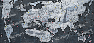 Kings & Kaisers World War 1 Board Game Map