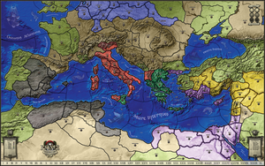 Rome: Rising Empires Board Game Map