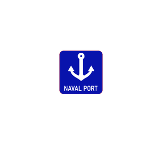 Naval Port Indicator Marker with White In-Fill (x5)