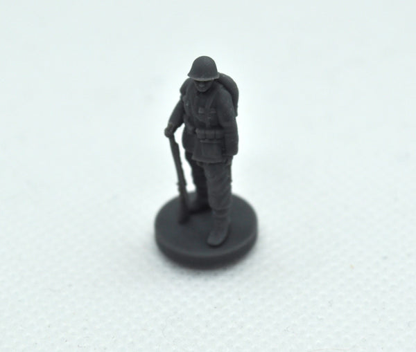 1/72 3D Printed Single WWII Neutral Soldier, Polish Rifleman