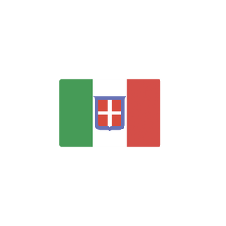 3"x5"Flag of Kingdom of Italy (1861-1946) Production Tray