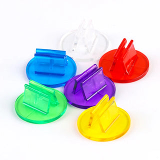 2mm Card Holder Colorful Transparent Plastic Stand 20pcs