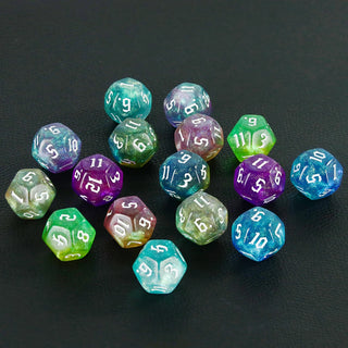 10pc 12-Sided Polyhedral Dice Set