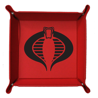 Custom Foldable Snap Dice Tray-Cobra Logo