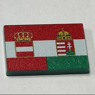 Acrylic Flag of Austria Hungry Empire Token (x10)
