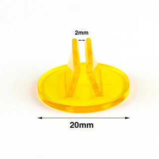 2mm Card Holder Colorful Transparent Plastic Stand 20pcs