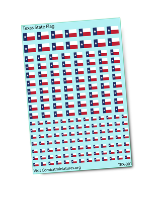 Texas Flag Water Slide Decal