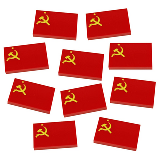 Acrylic USSR Flag Token (x10)