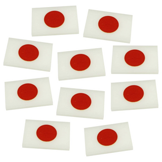 Acrylic Japanese National Flag Token (x10)