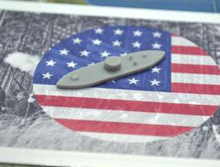 3D Printed USS Monitor Iron Clad (x10)