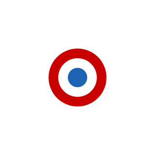 WWII Acrylic Faction Roundels, French Airforce Roundel (x10)