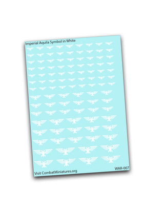 Aquila Symbol Waterslide Decal in White