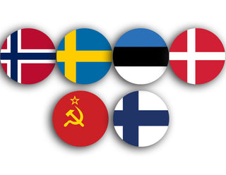 Nordic Theater: Winter War 1939–1940 Roundel Upgrade Set | 28pc 19mm Glossy Hardboard Faction Markers