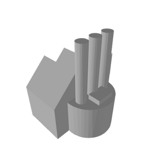 3D Printed Triple Stack Industrial Complex (x10)