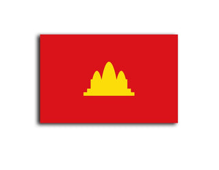Acrylic Democratic Kampuchea/Khmer Rouge 1951 - 1999 Flag Token (x10) - Combat Miniatures