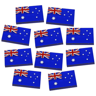 Acrylic Flag of Australia Token (x10) - Combat Miniatures