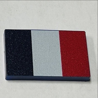 Acrylic Flag of France Token (x10) - Combat Miniatures